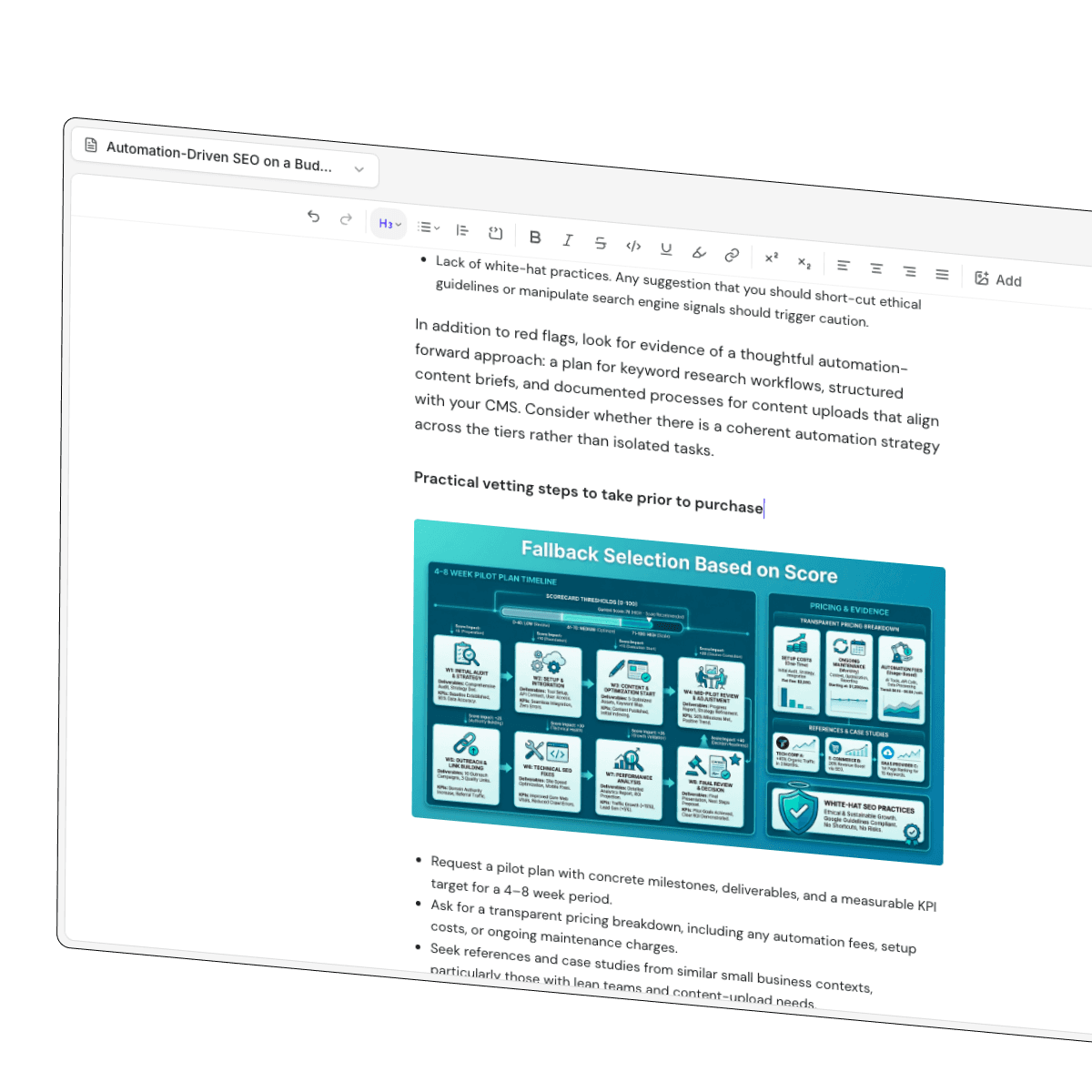 Full Editorial Control
